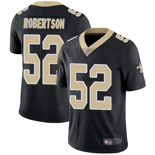 Men New Orleans Saints Limited Black Craig Robertson Home Jersey NFL Football #52 Vapor Untouchable Jersey->new orleans saints->NFL Jersey